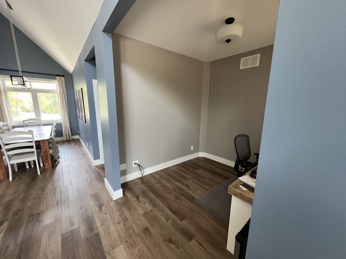 Empty room before installation