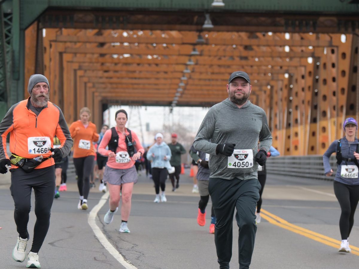 Around the Bay — on the bridge